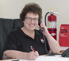 keane Fire & Safety receptionist