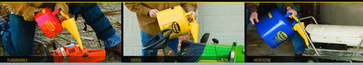 safety cans for gasoline, deisel or karosene