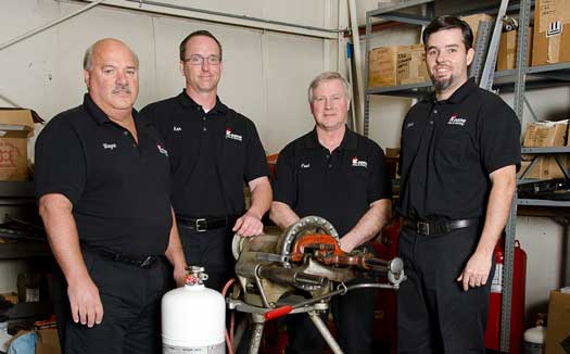 Kean e Fire installs and services Kitchen Fire Suppression Systems
